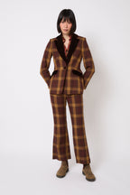 Pantalon Eighties Madras Marron