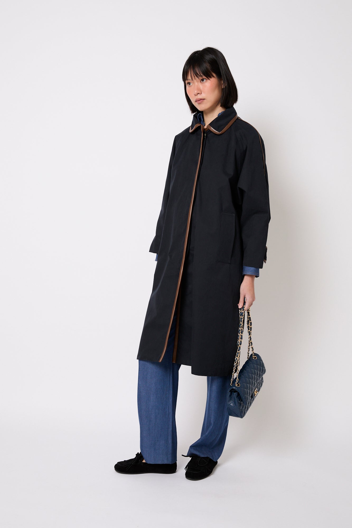 Trench Rivete Pluie Marine