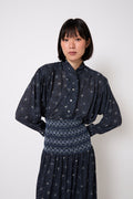 Blouse Catalina Fleuri Bleu