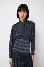 Blouse Catalina Fleuri Bleu