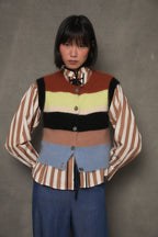 Gilet Nagoya Maille Caramel