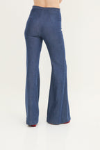 Pantalon Icon Tencel Bleu