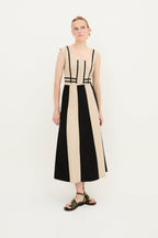 Jupe Rubans Coton Beige