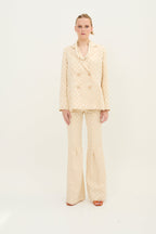 Pantalon Pli Dama Crème