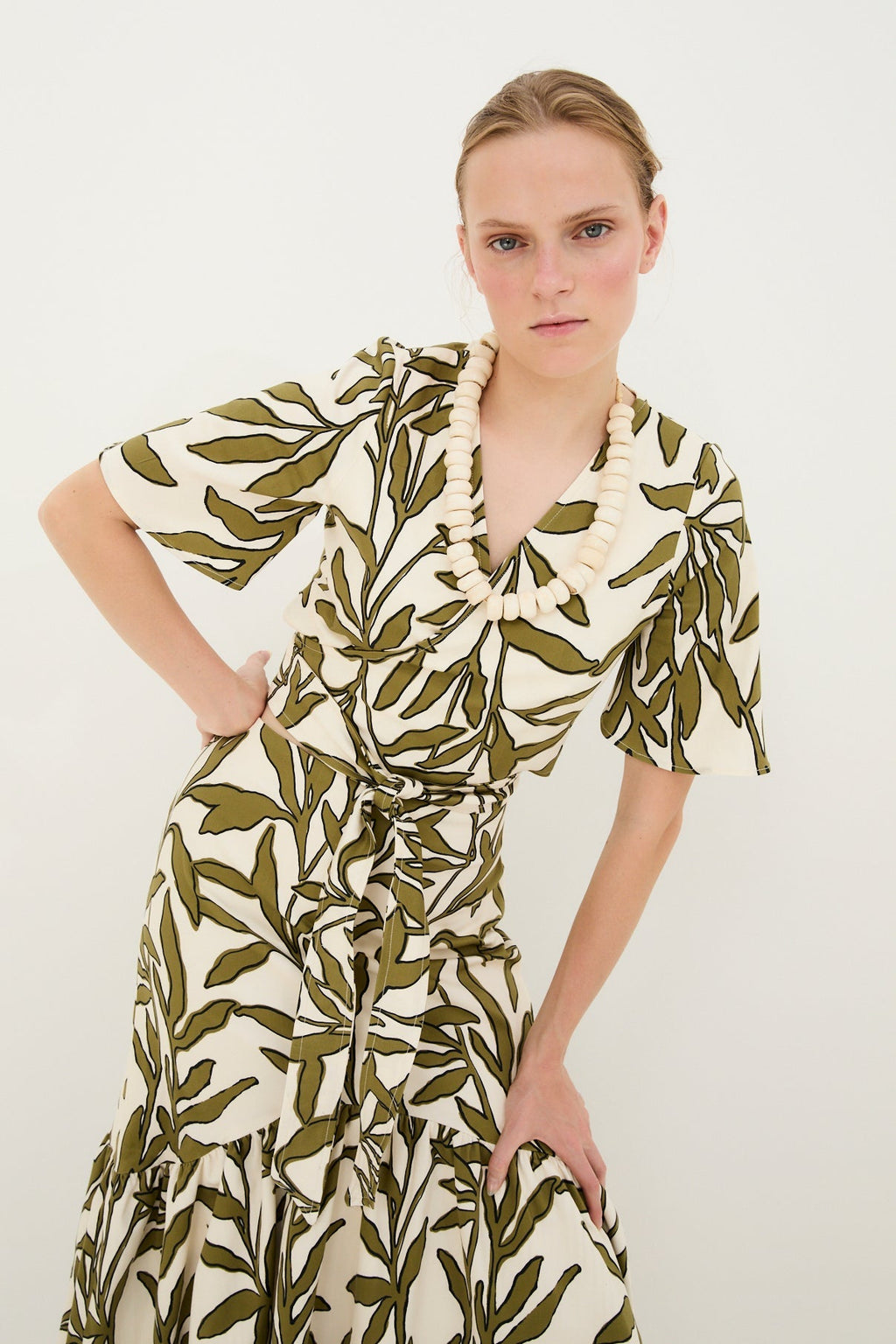 Blouse Éventail Branches Vert
