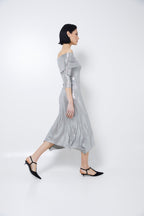 Robe Gilda Maille Argenté