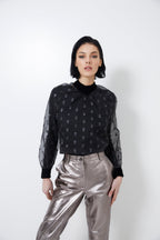 Blouse Lali Plumetis Argent