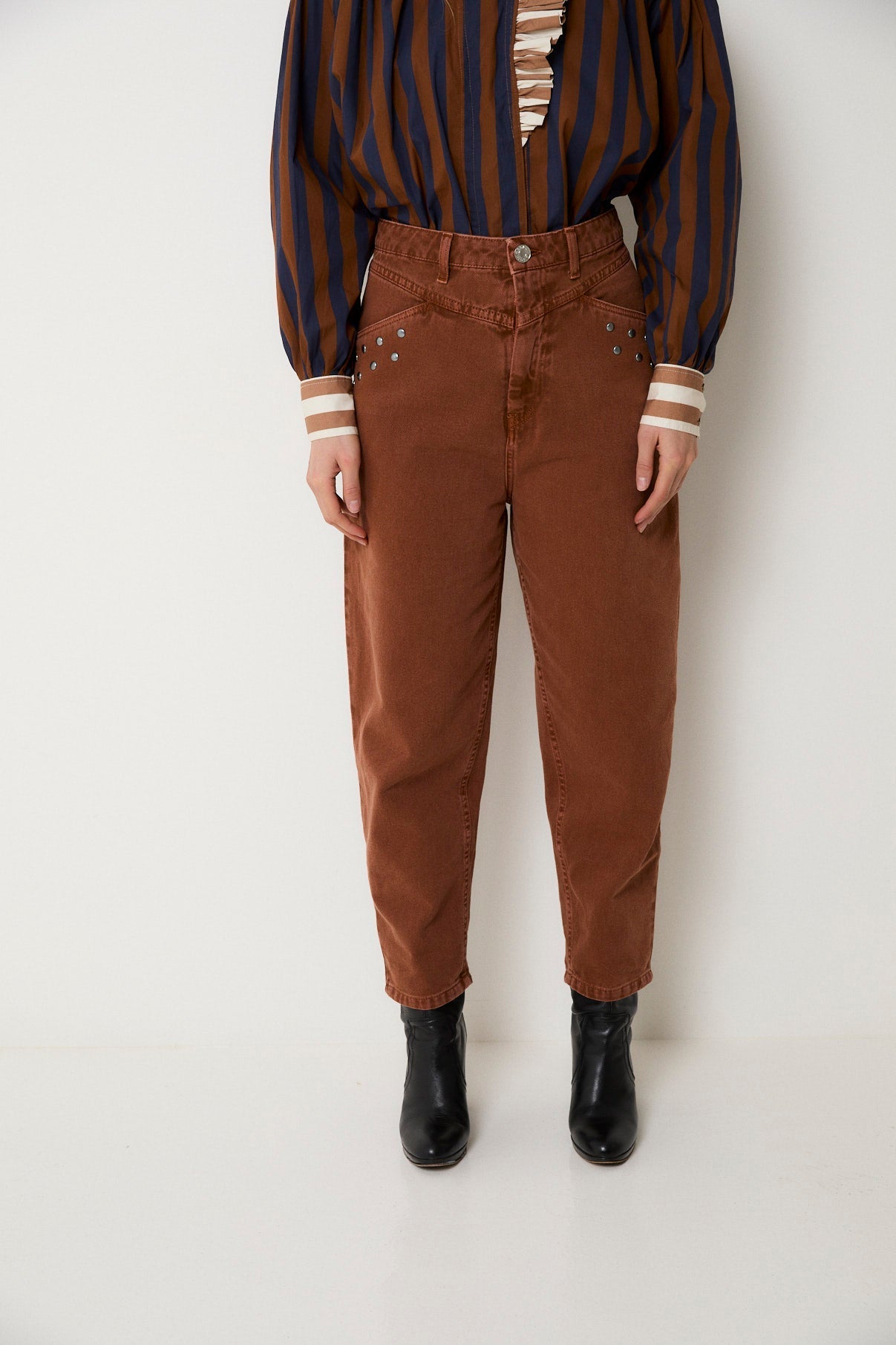 Jean Corset Clous Camel