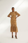 Robe Leyre Découpé Beige