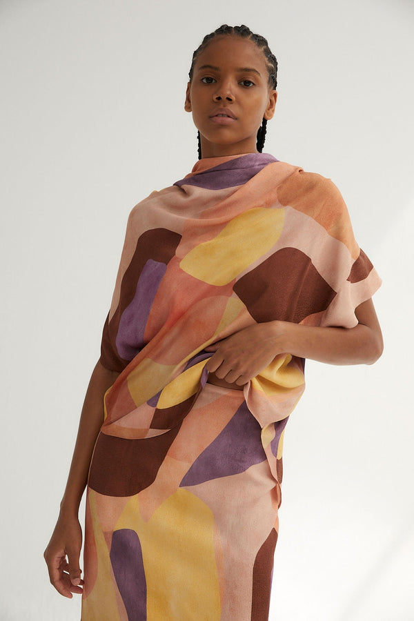 Blouse Juana Cubiste Rose