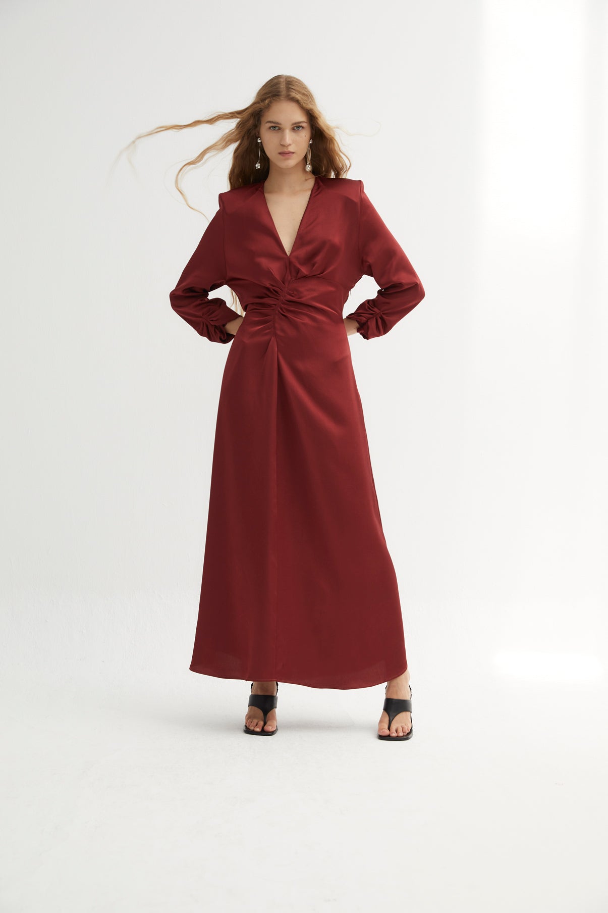 Robe Fernanda Satin Sienne