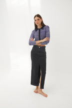 Jupe Denim Sergé Noir