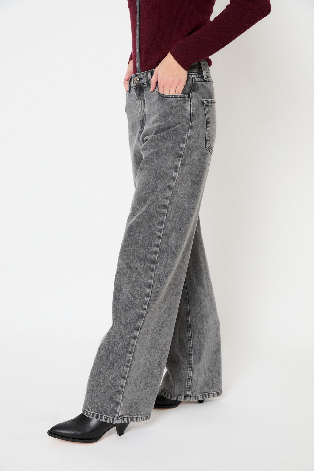 Jean Monkey Bleach Gris