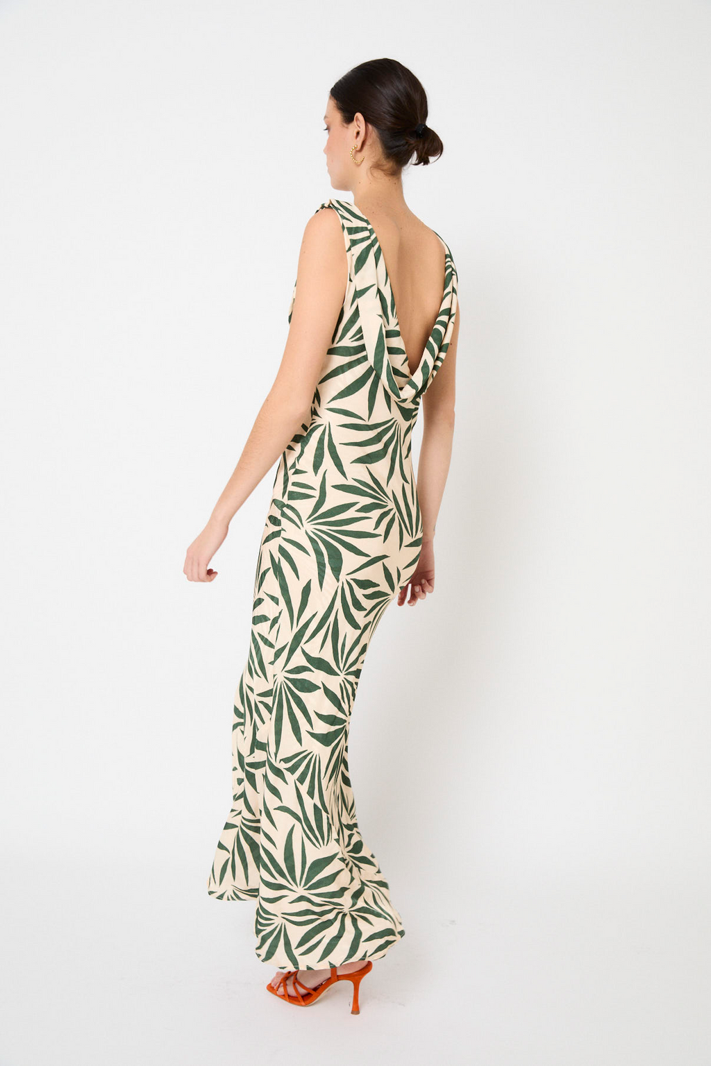 Robe Idra Feuilles Vert