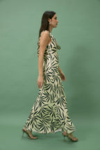 Robe Idra Feuilles Vert