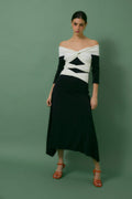 Robe Nœud Maille Noir