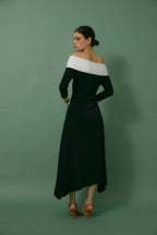Robe Nœud Maille Noir