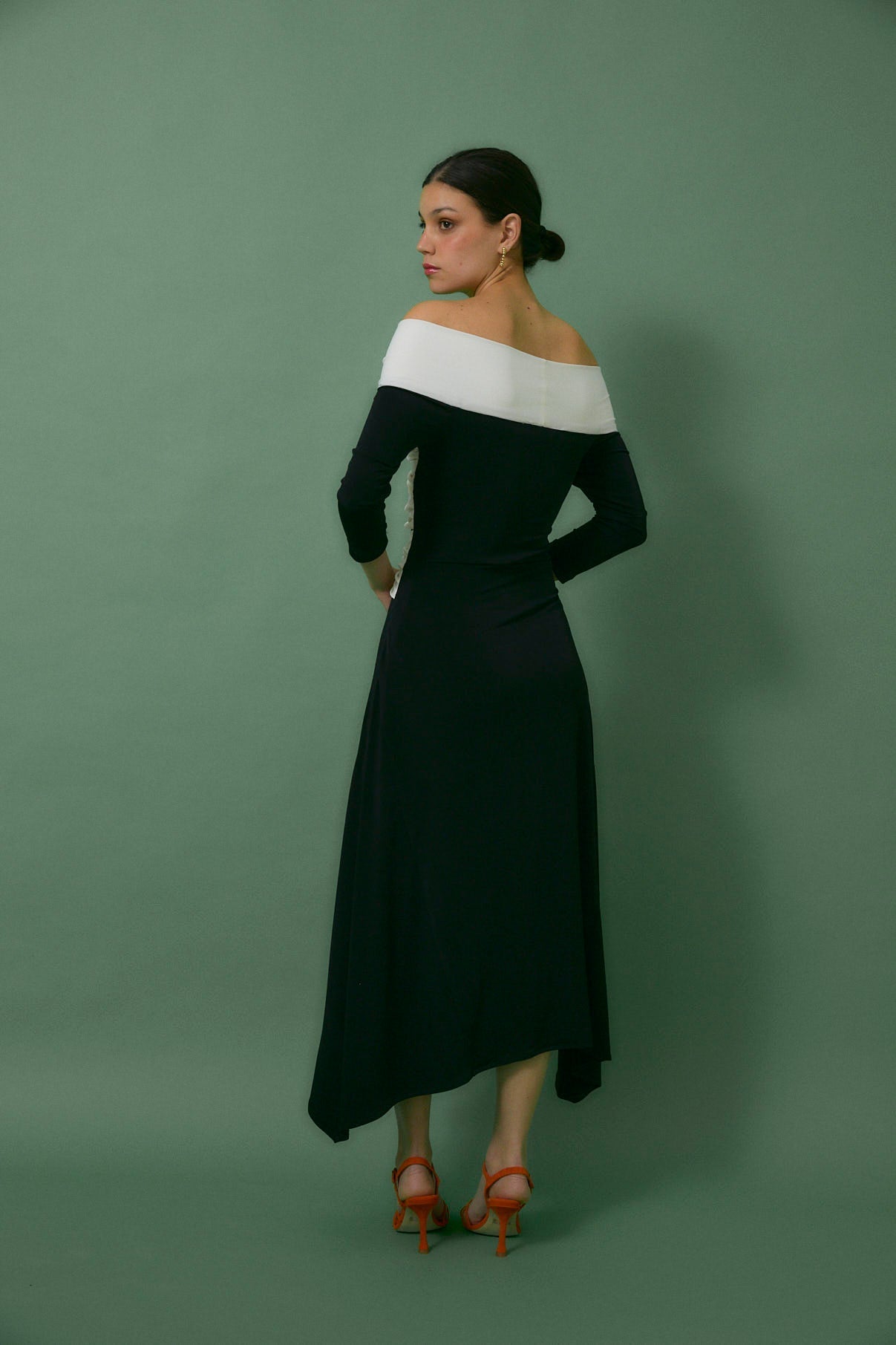 Robe Nœud Maille Noir