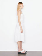 Robe Smocked Midi - Blanc