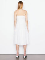 Robe Smocked Midi - Blanc