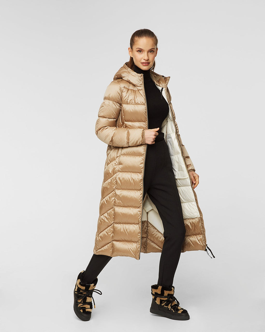Bottines Shearling Zigzag - Brown