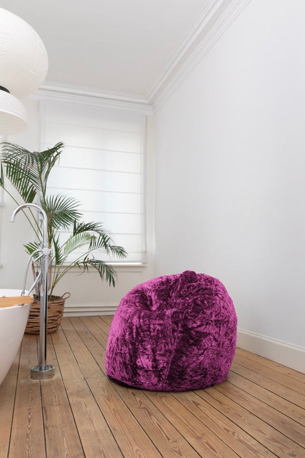 Pouf Softy Europa Fluffy - 105x65cm - Rose
