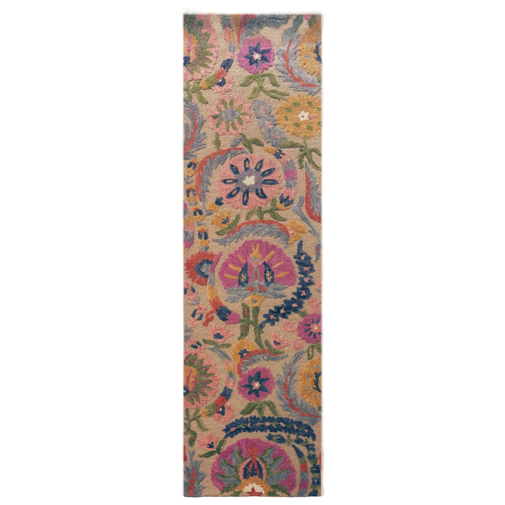 Amira Floral - Tapis En Laine De Couloir