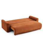 Soline - Canapé Droit - Velours Cotêlé Terracotta