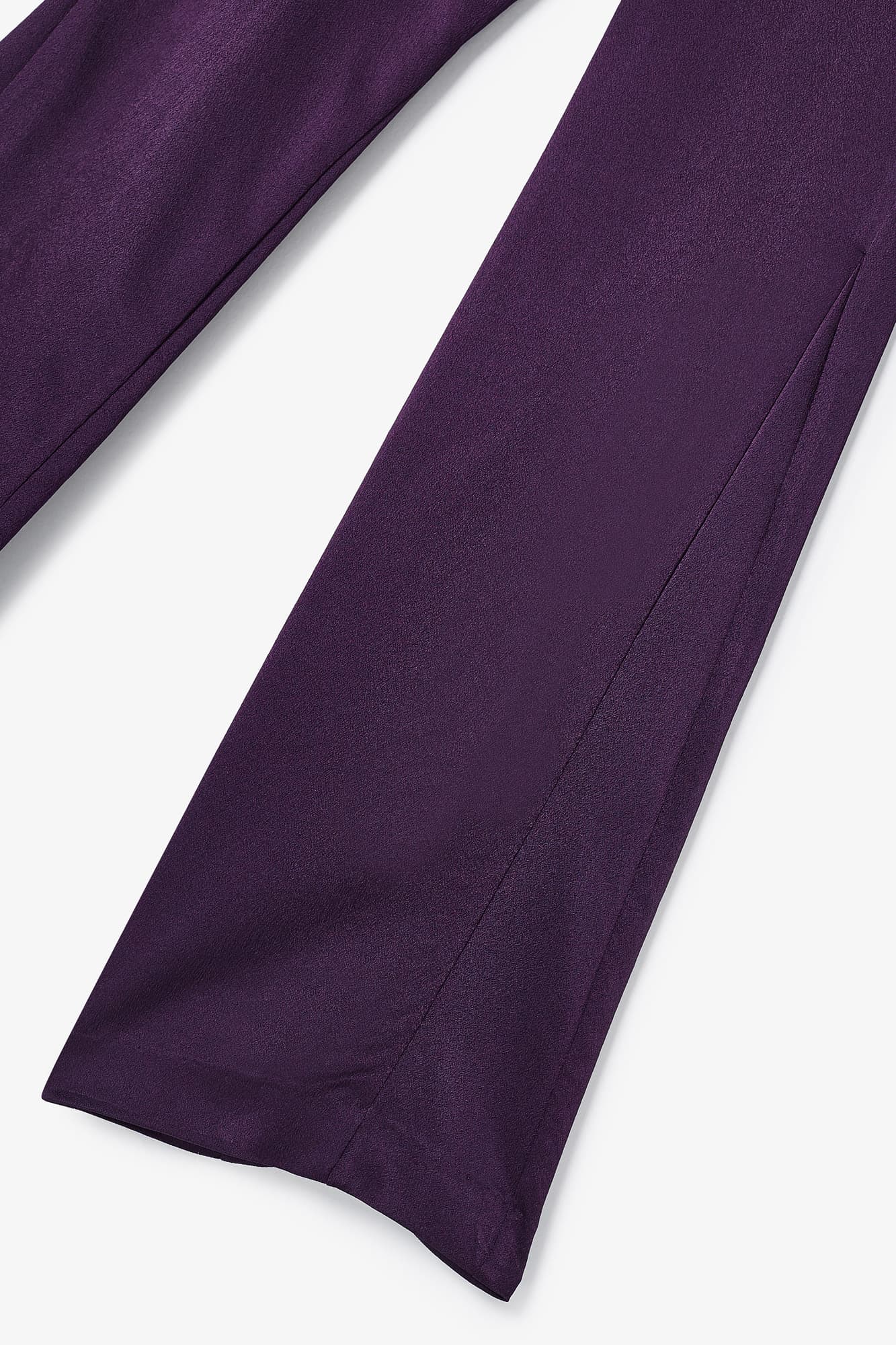 Pantalon Eighties Satin Aubergine