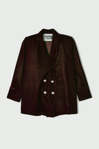 Veste Icon Velours Marron