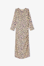 Robe Beky Fleuri Iris Beige