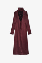 Robe Minimal Satin Marron