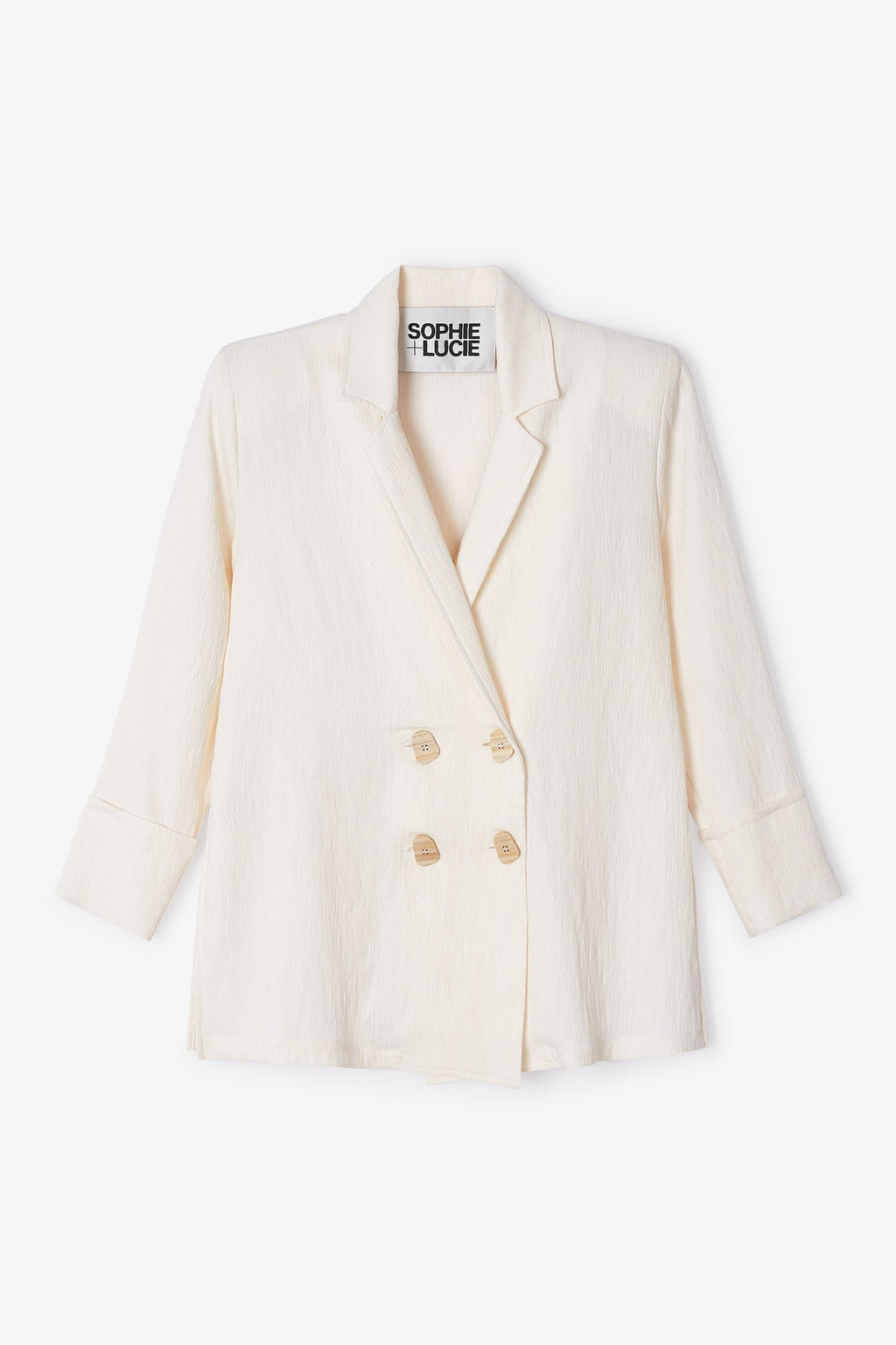 Veste Icon Froissé Écru