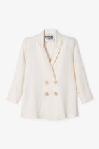 Veste Icon Froissé Écru