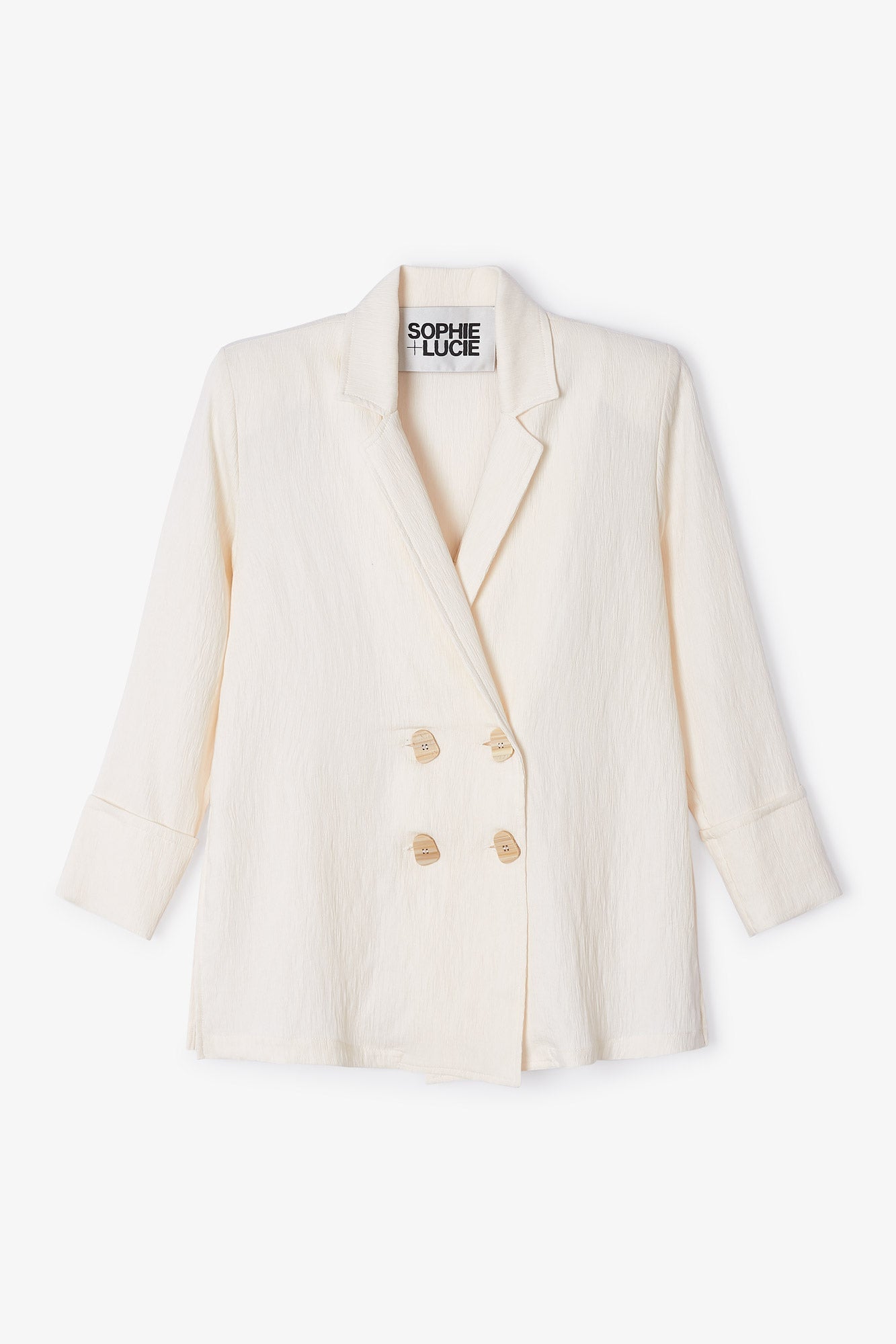 Veste Icon Froissé Écru