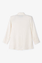 Veste Icon Froissé Écru