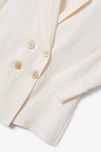 Veste Icon Froissé Écru