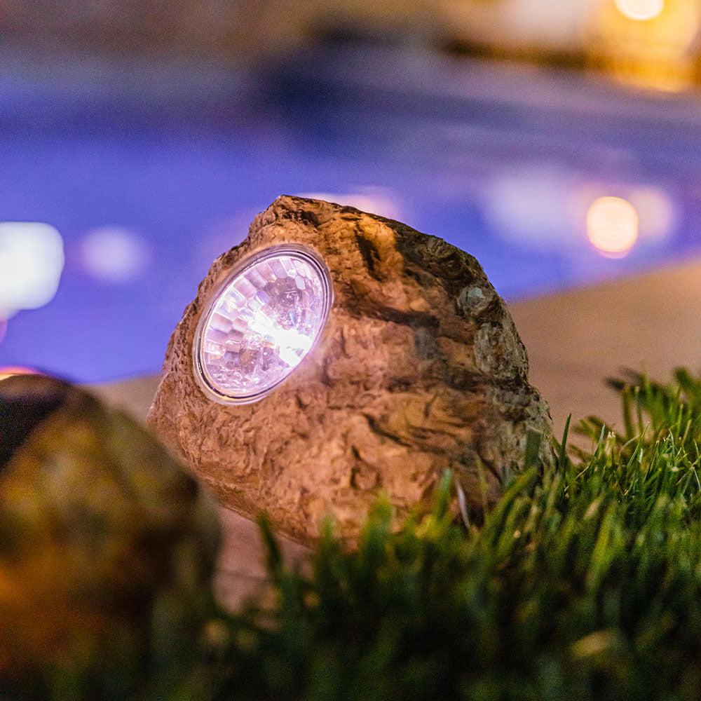 Décoration Lumineuse Solaire - 3X Rocky Brown
