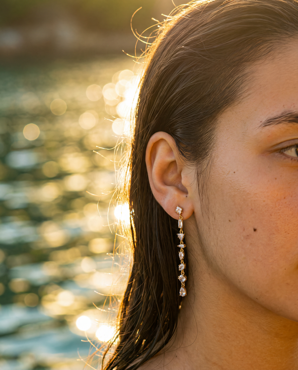Boucles D'Oreilles Moon Coral