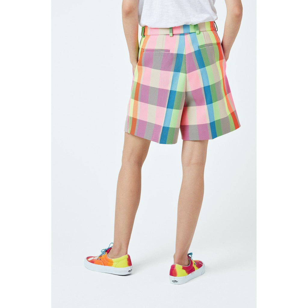 Short Short Malibu Woven Check Multi