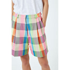Short Short Malibu Woven Check Multi
