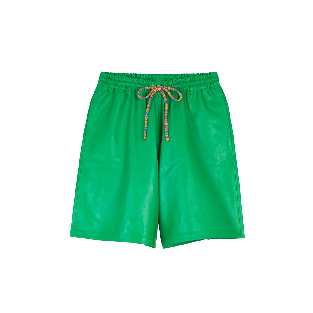 Short Leather Elasticated