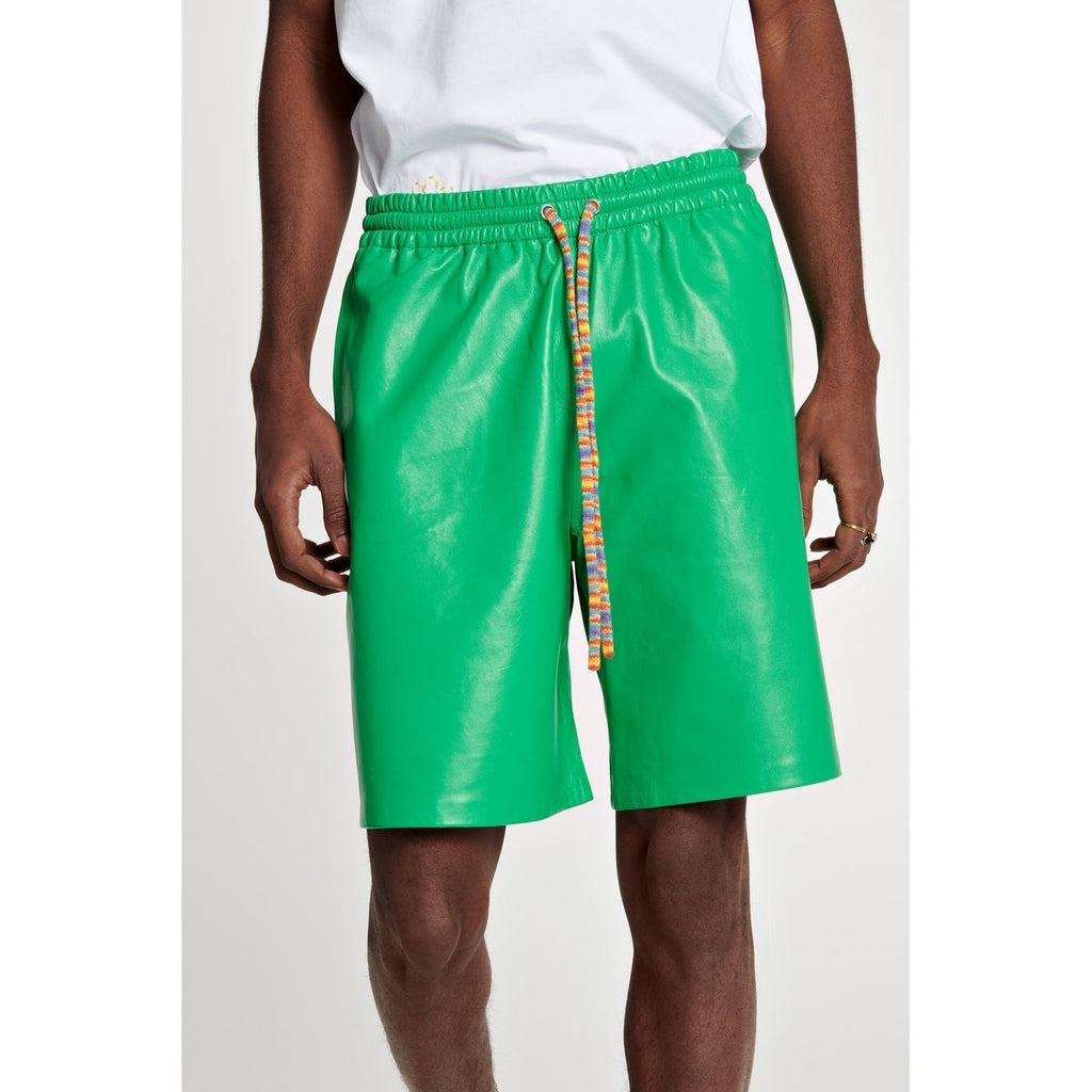 Short Leather Elasticated