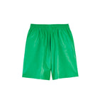 Short Leather Elasticated