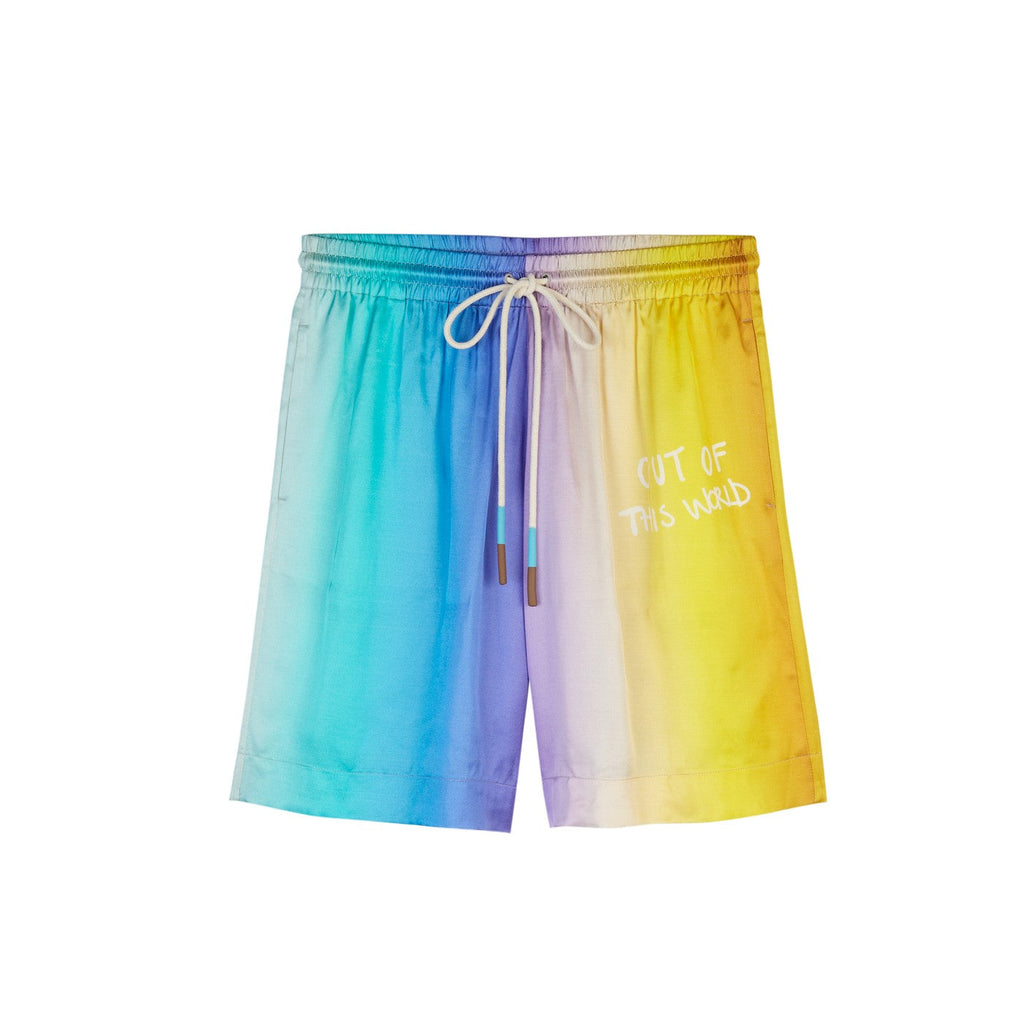 Short Ombre Print Elasticated