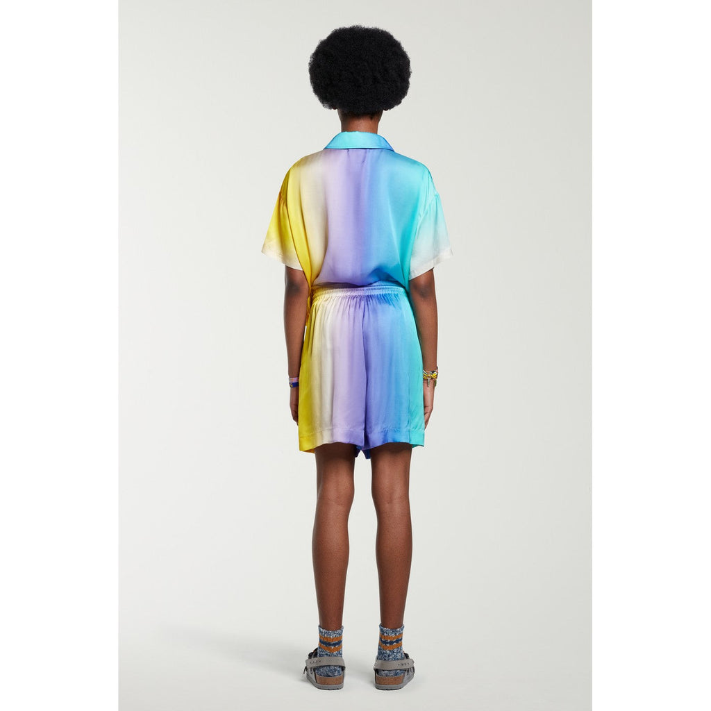Short Ombre Print Elasticated
