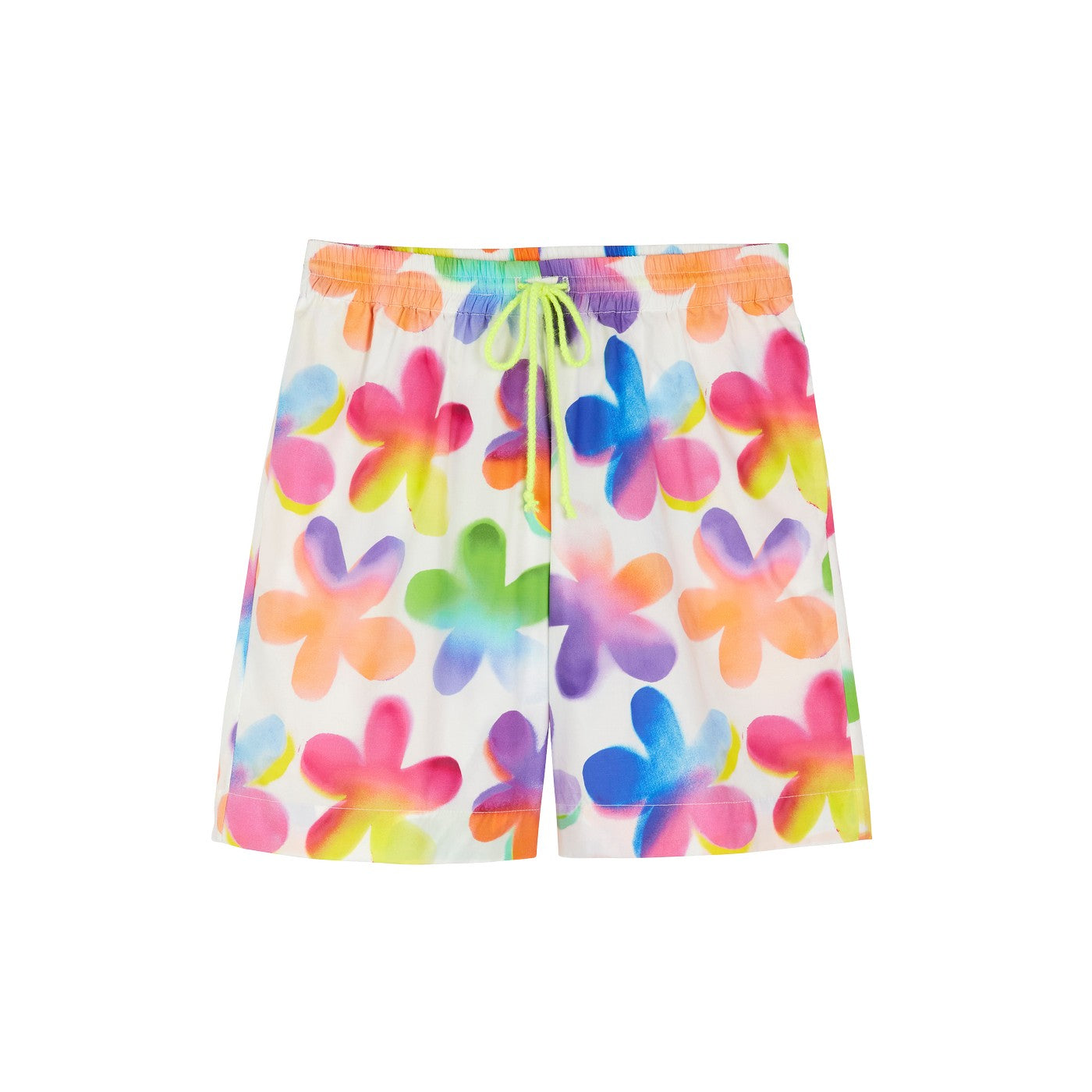 Short Flower Print Elasticated