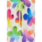 Short Flower Print Elasticated