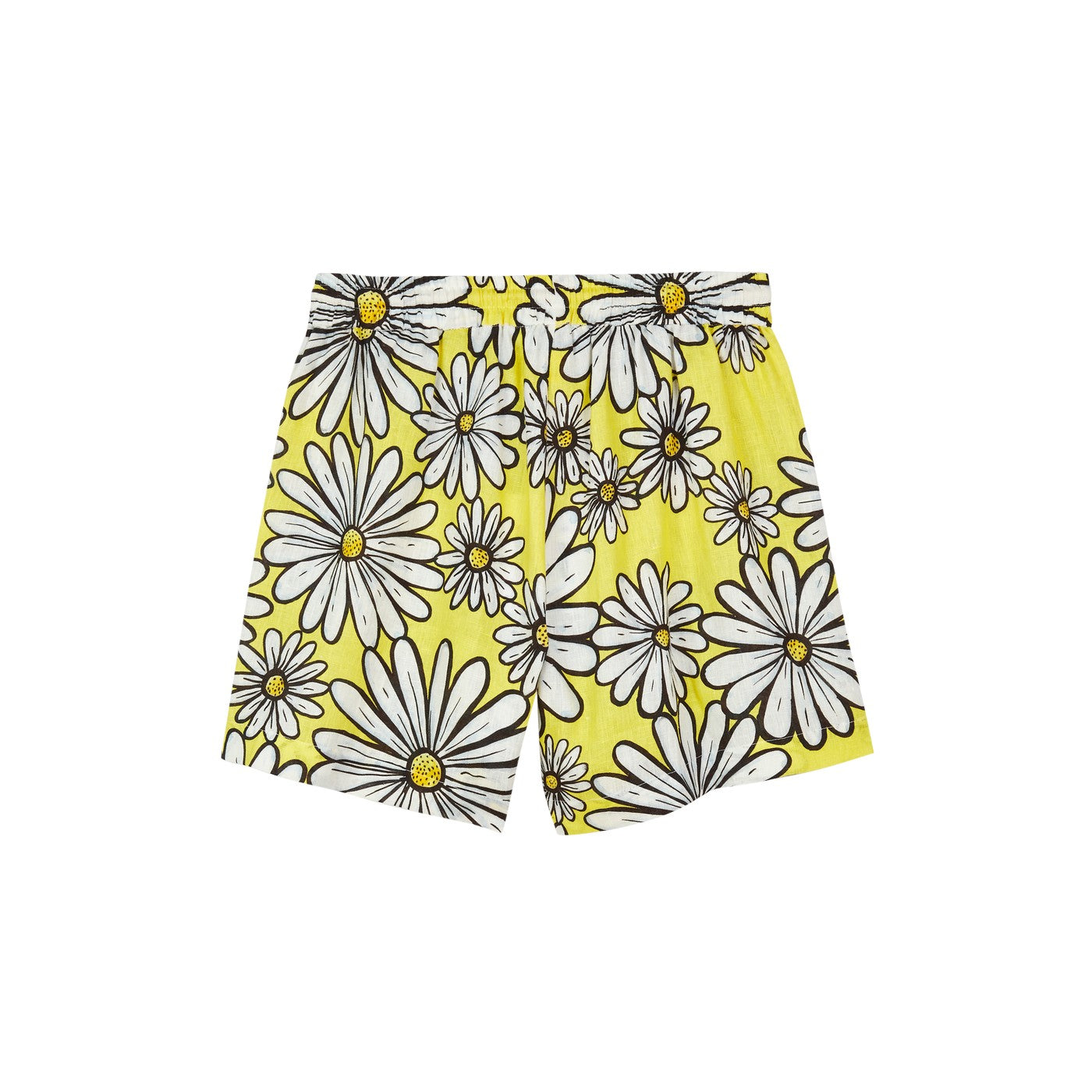 Short Daisy-Print Linen Co-Ord