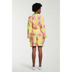 Short Flower Print High Waisted